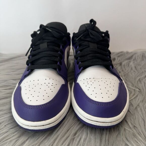 Nike Air Jordan 1 Low Court Purple Size 8.5 - Picture 2 of 16